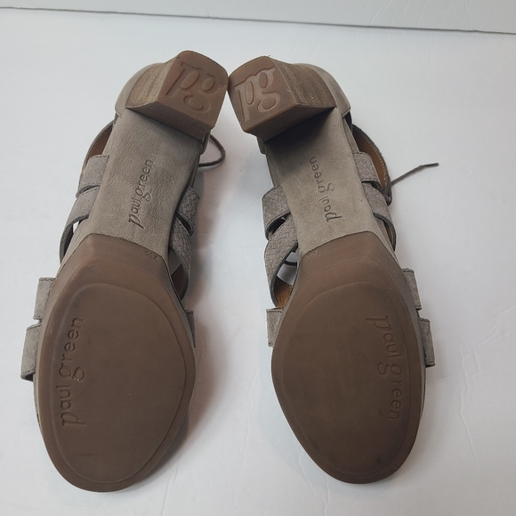 NEW PAUL GREEN Hana heels booties lace-up sandals - Picture 6 of 10